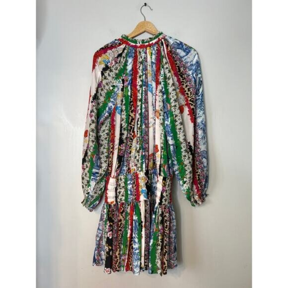 NEW Zadig and Voltaire Mixed Print Rocade Mini Dress Women's Size: Small - Picture 6 of 7